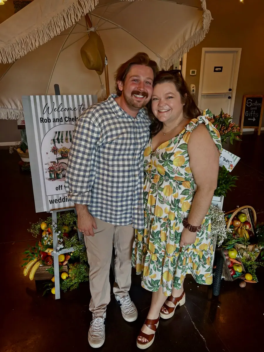 Chelsea Burks and Rob smiling together